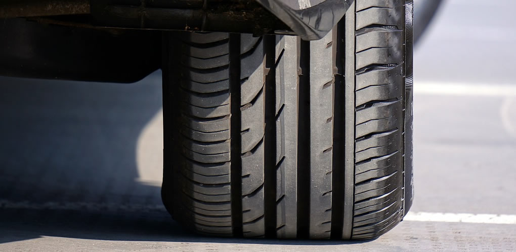 car tyre from behind